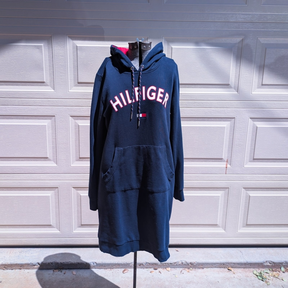 Tommy Hilfiger Navy Hoodie Dress